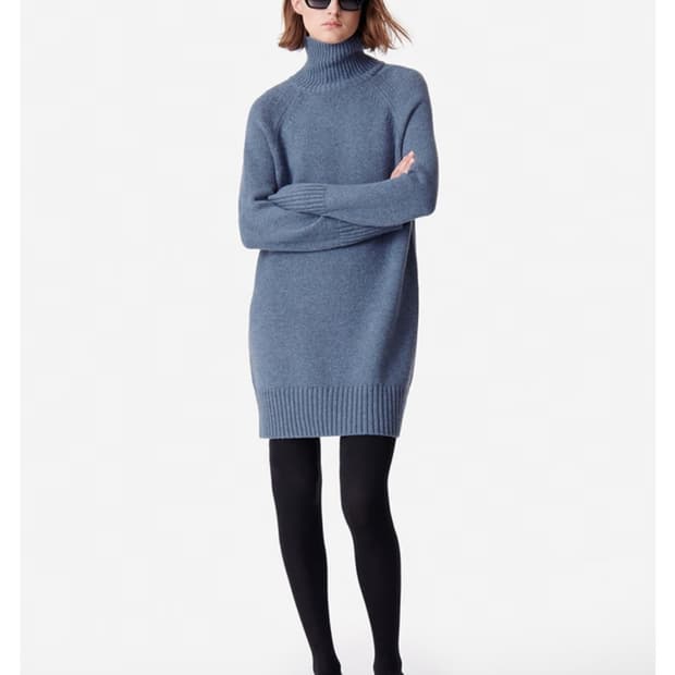 바네사브루노 2024  울 터틀넥 니트 원피스 S사이즈