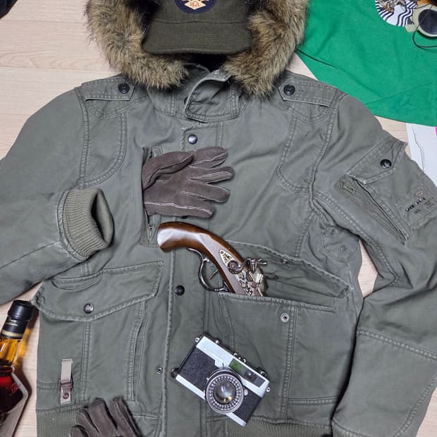 DIESEL 퍼 야상 자켓 