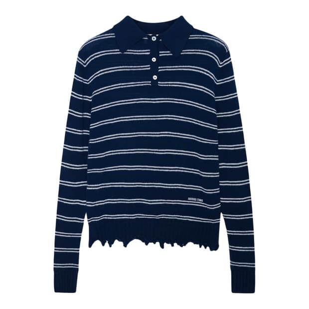 [6,8,10]슈슈통 26ss 스트라이츠 폴로 니트/네이비