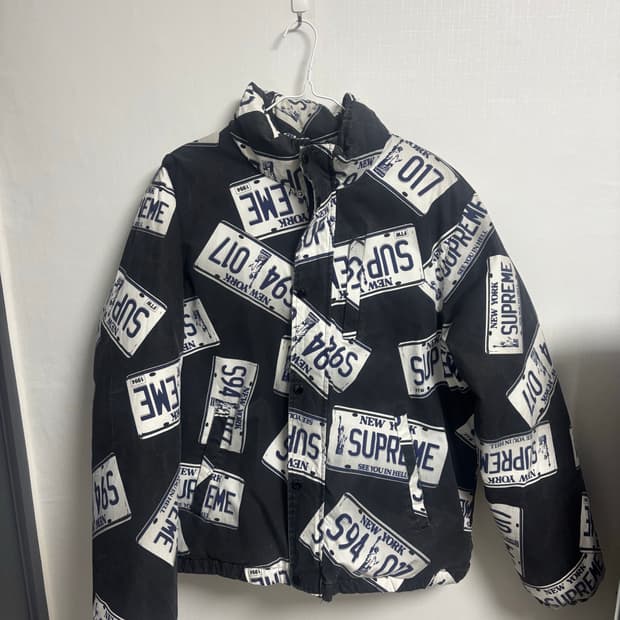 [XL] 슈프림 라이센스플레이트 푸퍼자켓