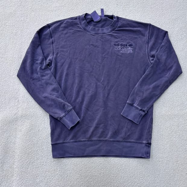 M 아디다스 스몰로고 맨투맨 티셔츠 0311E