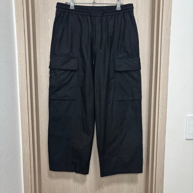 22ss)준지 카고와이드밴딩팬츠46/블랙