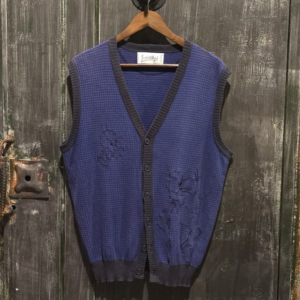 90s  Sleeveless Cardigan / made in italy