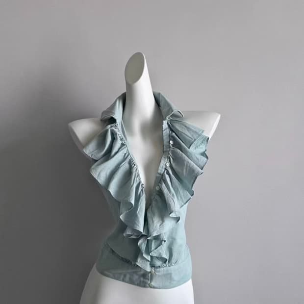 랄프로렌 홀터 나시 빈티지 나시 폴로 홀터넥 나시 페어리 히피그런지