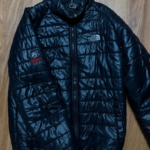 노스페이스 써밋 경량 패딩 블랙 L