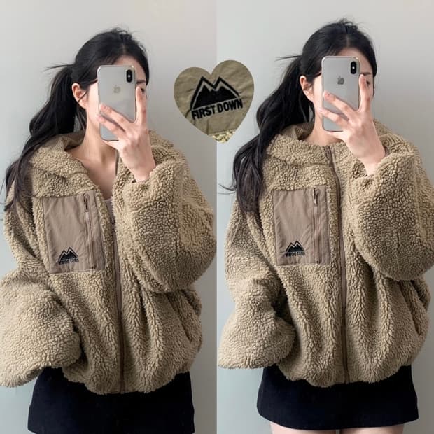 퍼스트다운 플리스 집업