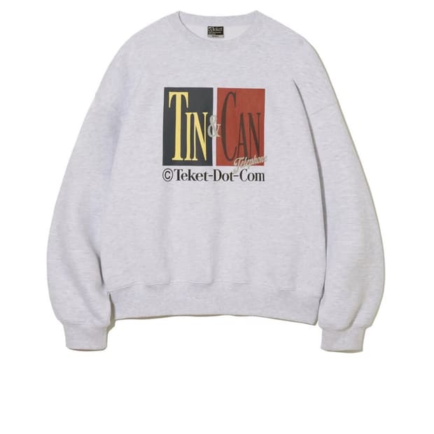 테켓 스웻셔츠 맨투맨 멜란지그레이