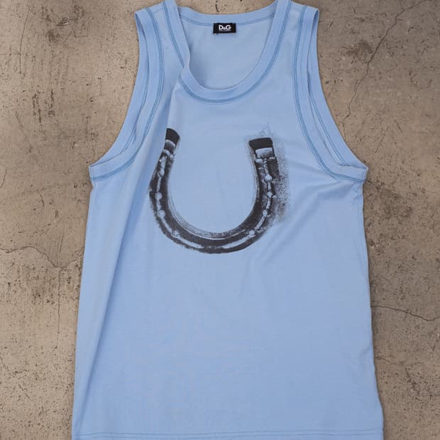 DOLCE & GABBANA HORSESHOE TANK TOP