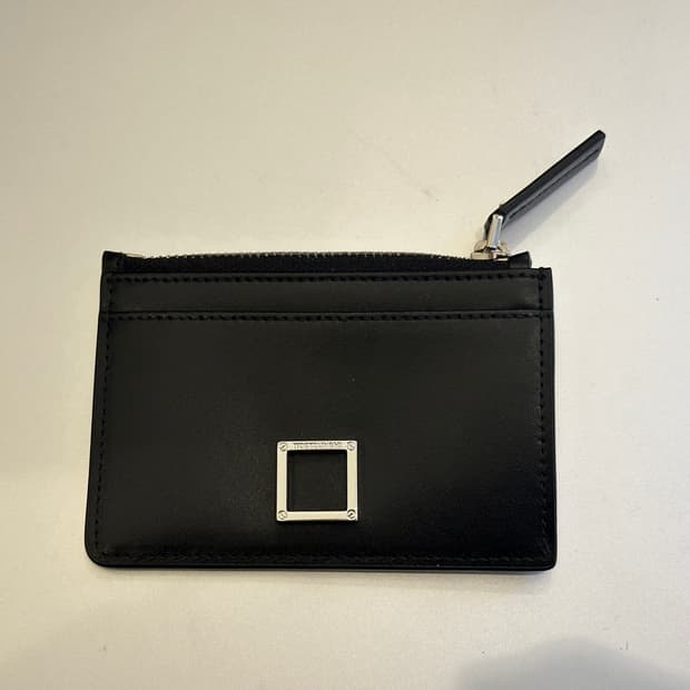 우영미 블랙 스퀘어 카드 홀더