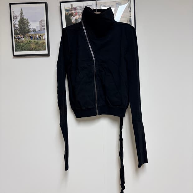 릭오웬스 다크쉐도우 사선 후드집업