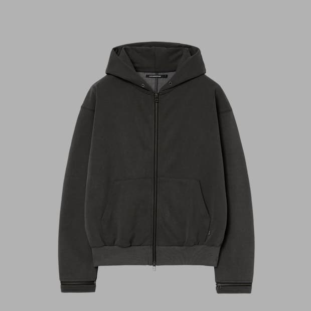 해칭룸 Boxer Zip Hoodie Pigment Charcoal