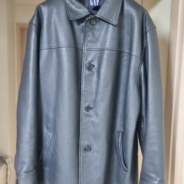 올드갭 (Old Gap) 레더 카코트 블랙 XL