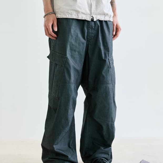 해칭룸 밀팬츠 스톤 인디고 색상 2사이즈