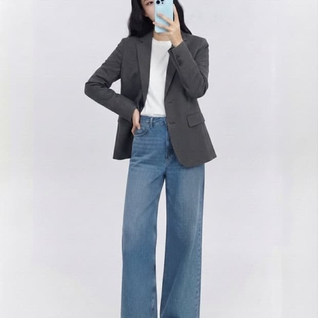 유니클로 우먼 자켓