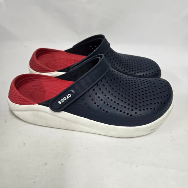 크록스 라이트라이드 클로그 네이비/레드 M6W8 250