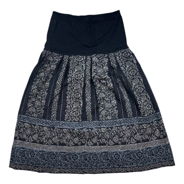 W-F) 미쏘니 자카드 니트 미디 스커트 BS-003