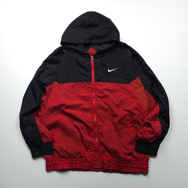 90s 나이키 올드스쿨 배색 박시핏 바람막이 (L)