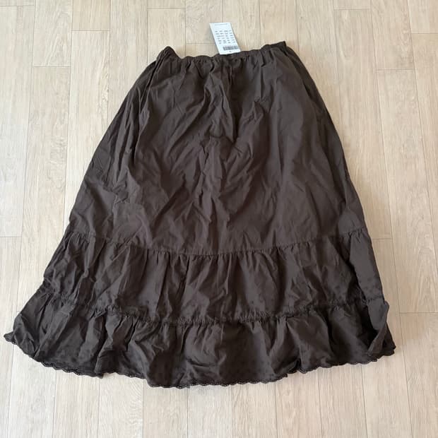 브랜디멜빌 브라운 롱스커트 