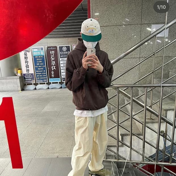 (심의선님 사진) 아넥도트 후드티 S 브라운