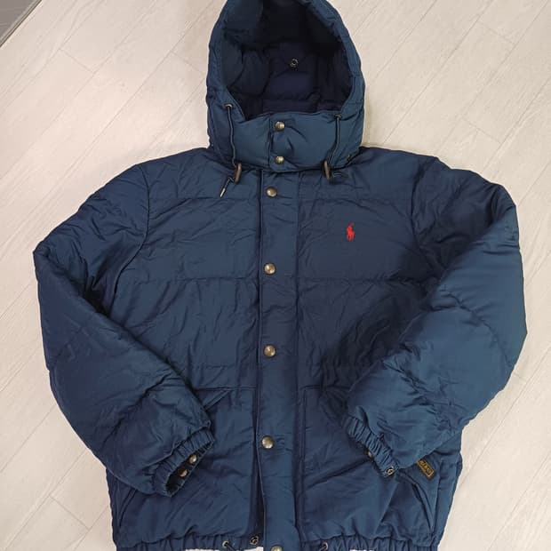 폴로랄프로렌 후드 다운자켓 S사이즈 네이비