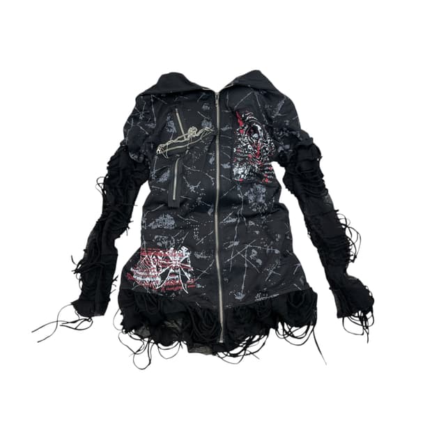 Body line Blood storm punk zip up 