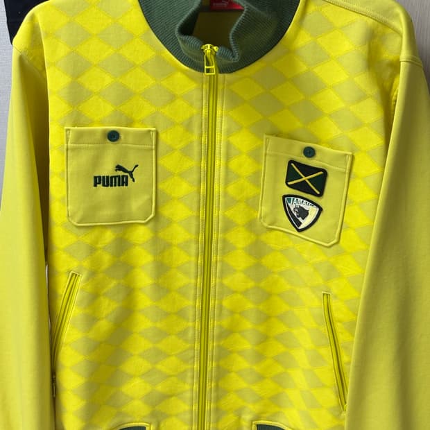 초레어템!! 일본 푸마 희귀 트랙 자켓 라임그린