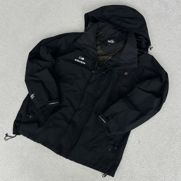 아이더 블랙 고어텍스 방수 자켓 L