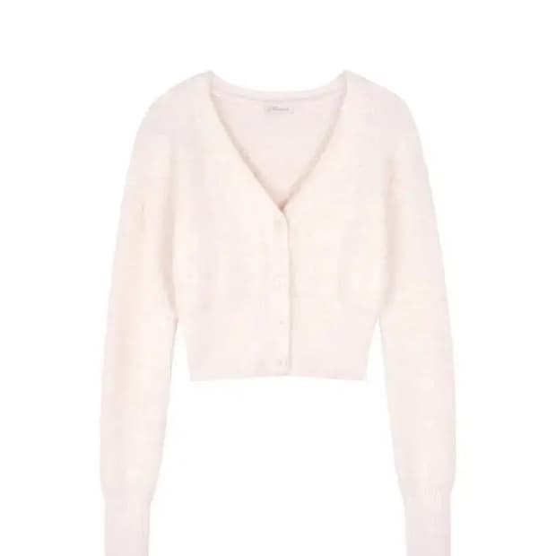 클리시어 코튼캔디 브이넥 가디건