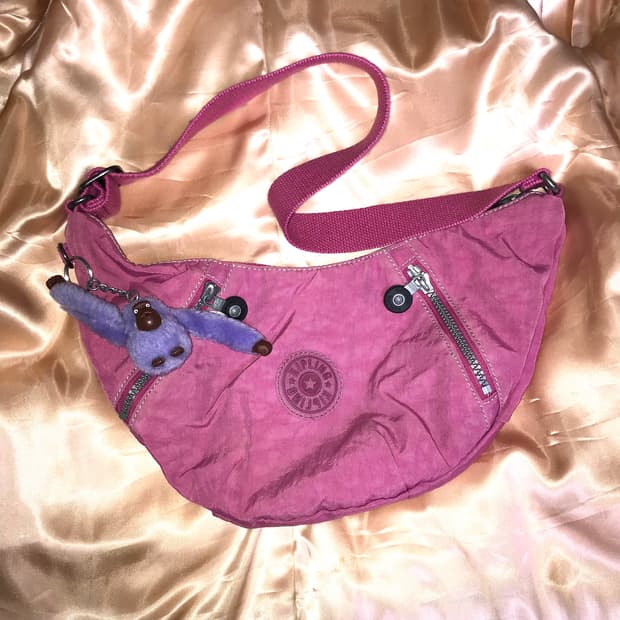 키플링 y2k 핑크 미니 숄더백