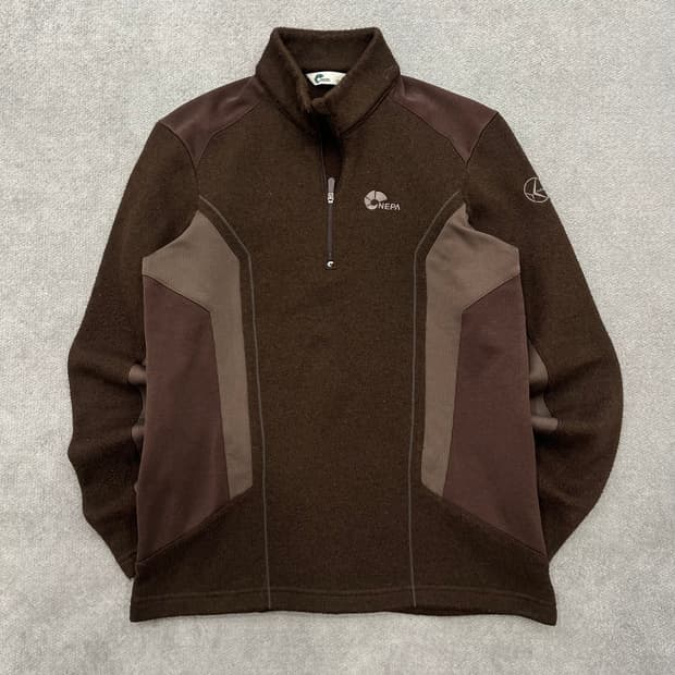 95 네파 브라운 하프집업 티셔츠