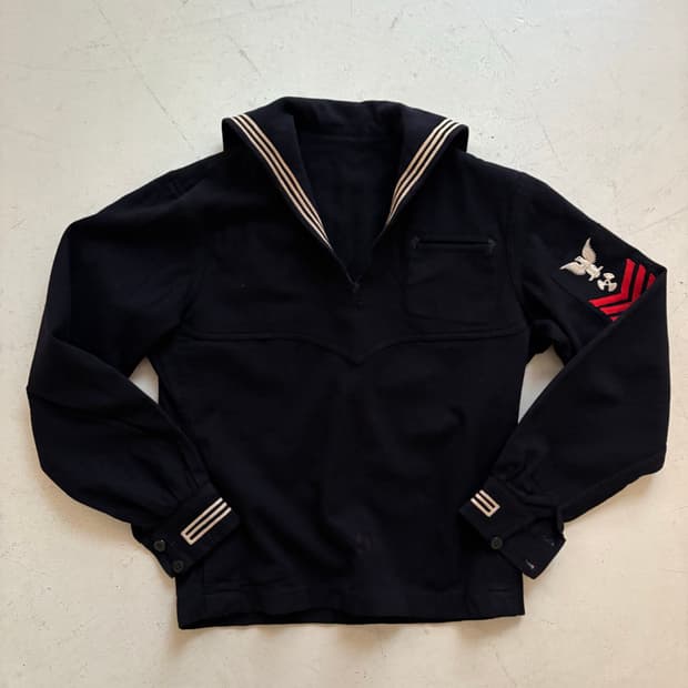 40's WWII USN Sailor Wool Uniform Shirt.