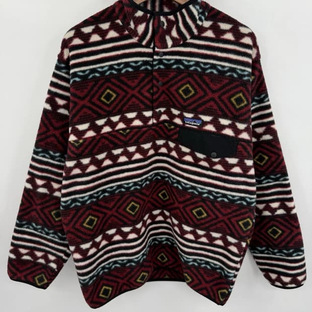 10s 파타고니아 신칠라 스냅-T 아즈텍 패턴 멕시코
