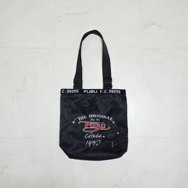 FUBU 후부 올드스쿨 Y2K 나일론 토트백 숄더백