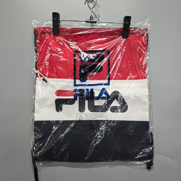 새제품 휠라 FILA 필라 배색 로고 프린팅 슈즈백 신발주머니