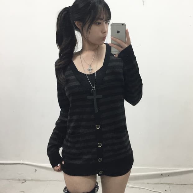 [COMFORT] 오네갸루 스트라이프 가디건