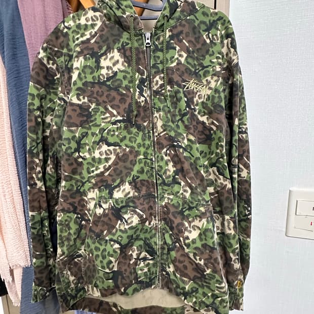 스투시 stussy 카모플라주 후드자켓