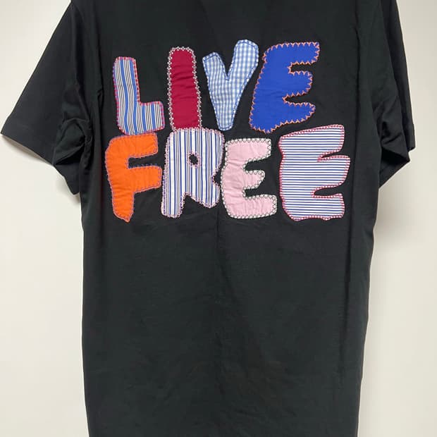 Comme des Garcons shirts 패치워크 반팔티