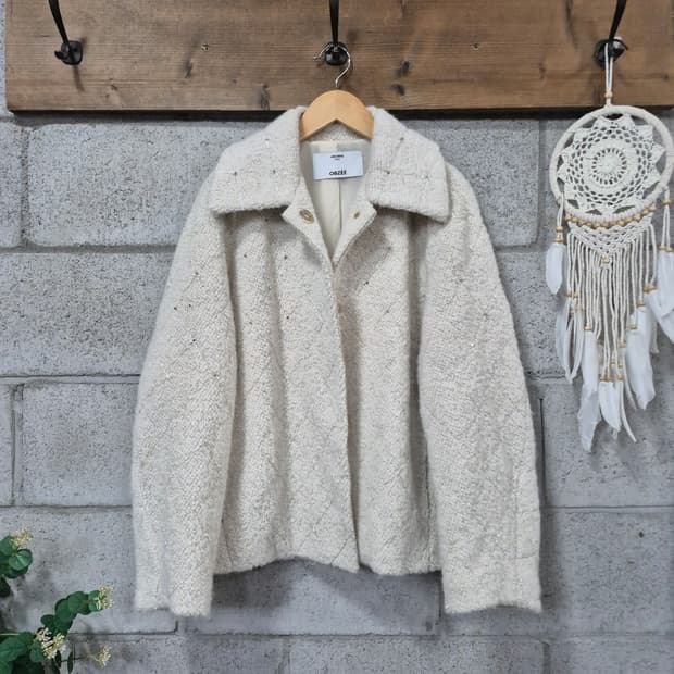 오브제아카이브 알파카혼방 코트