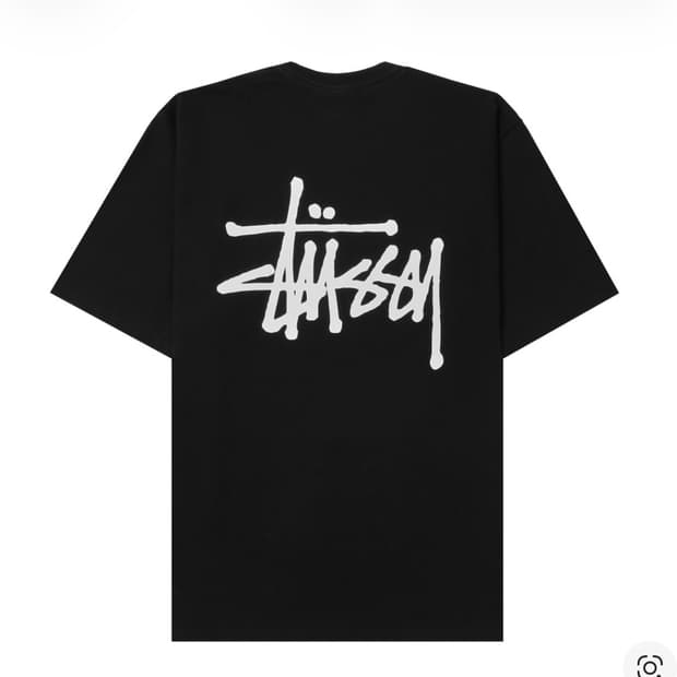 스투시 베이직 스투시로고 반팔 L