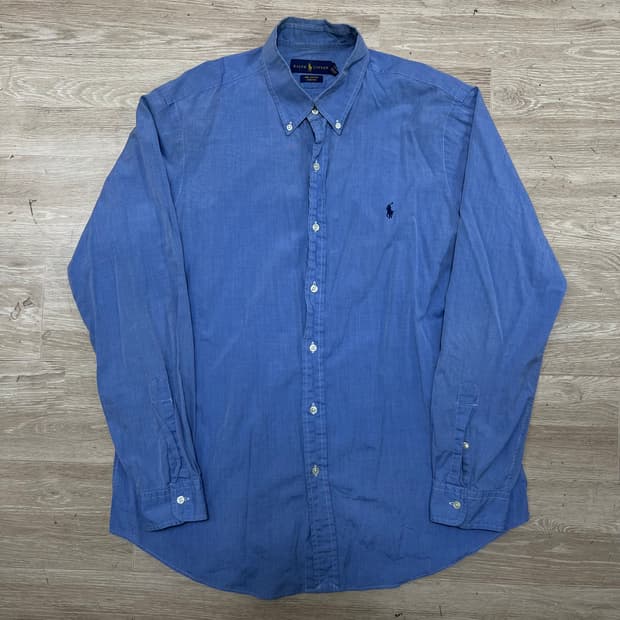 폴로 랄프로렌 스몰포니 버튼다운 긴팔셔츠 [스카이 블루] L/100
