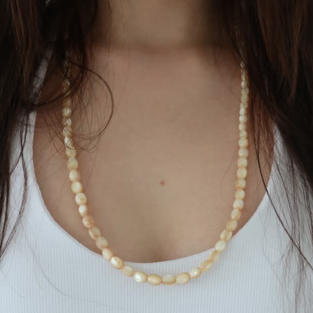 Ivory pearl necklace