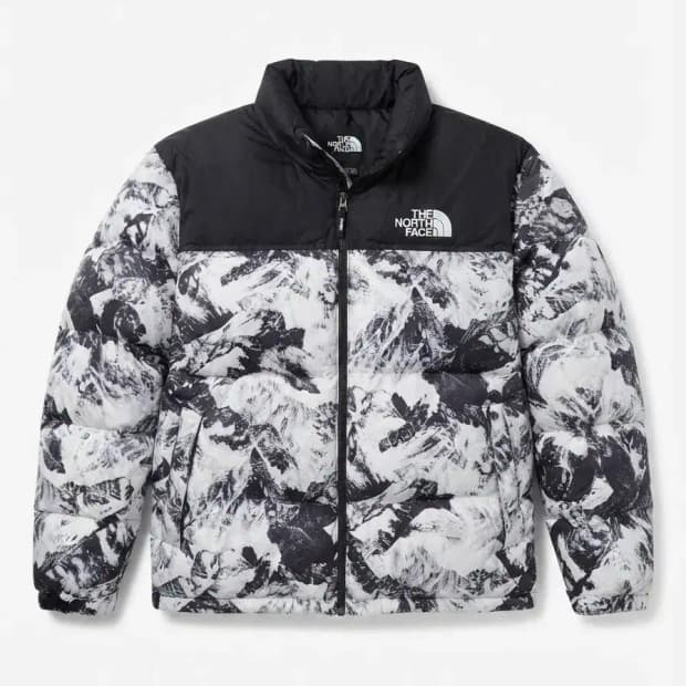 노스페이스 눕시 패딩 3XL (115) 블랙/화이트