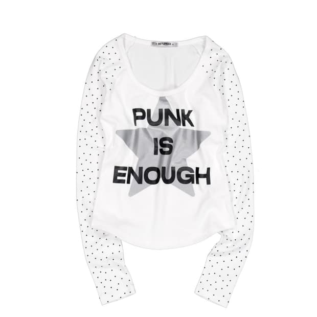 셋업이엑스이 STAR SLEEVE PUNK TOP / WHITE