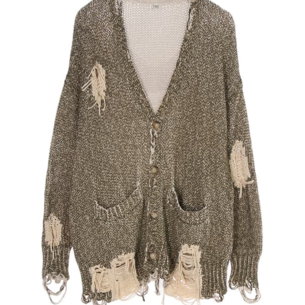 R13 데미지 가디건