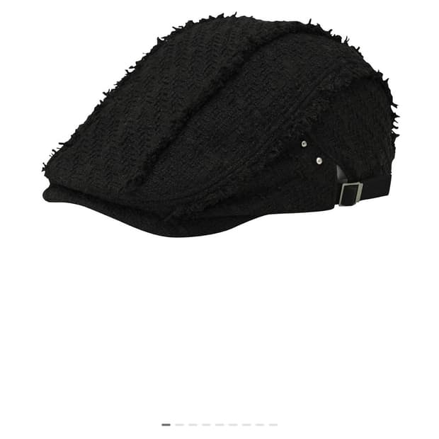 보헤미안서울 트위드 헌팅캡 블랙