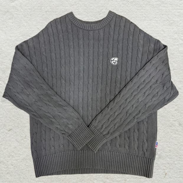 Ebbets Field Flannels 케이블 크루넥 니트