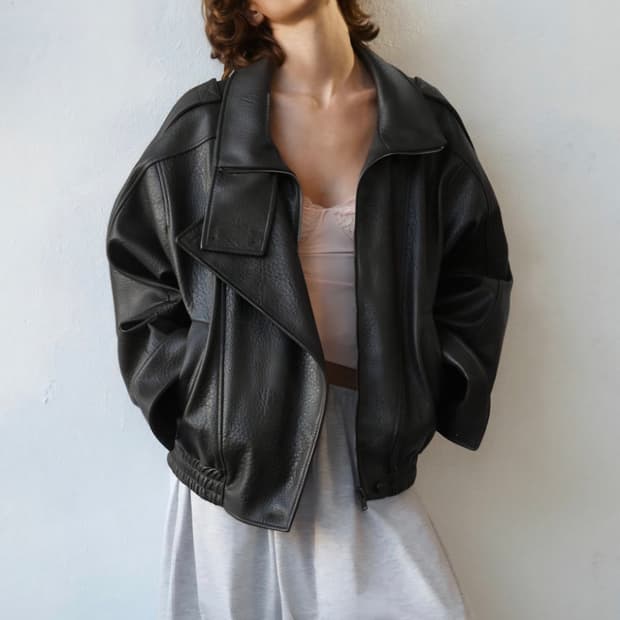 새상품S.택있음) 자라(ZARA) 생로랑맛  가죽자켓.S사이즈.레더자켓