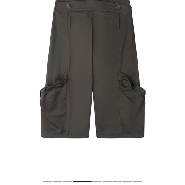오들리워크샵 Yolk Capri Trousers, Slate