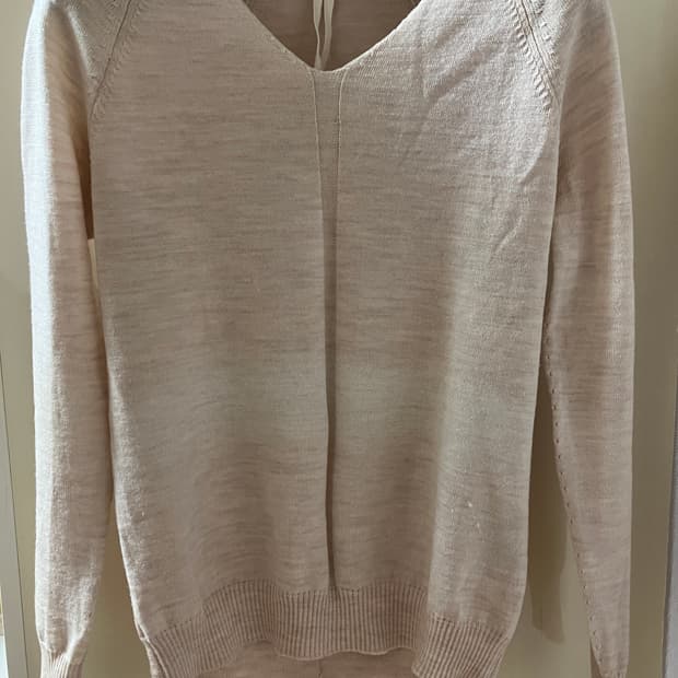 the viridi anne stripe v neck sleeve