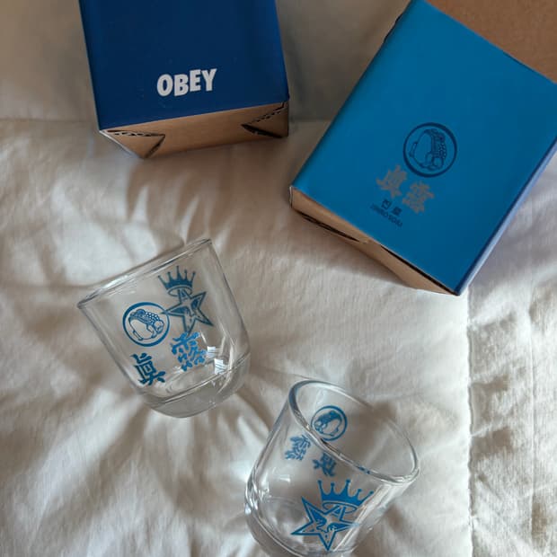 오베이 x 진로 소주잔 2개